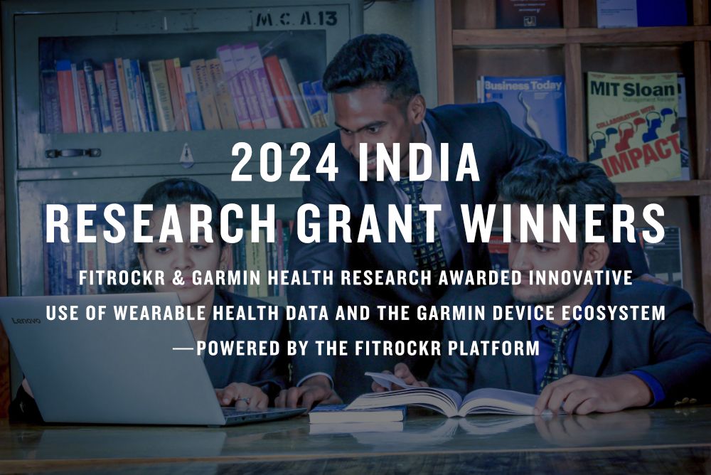 Fitrockr & Garmin announce 2024 India Research Grant winners