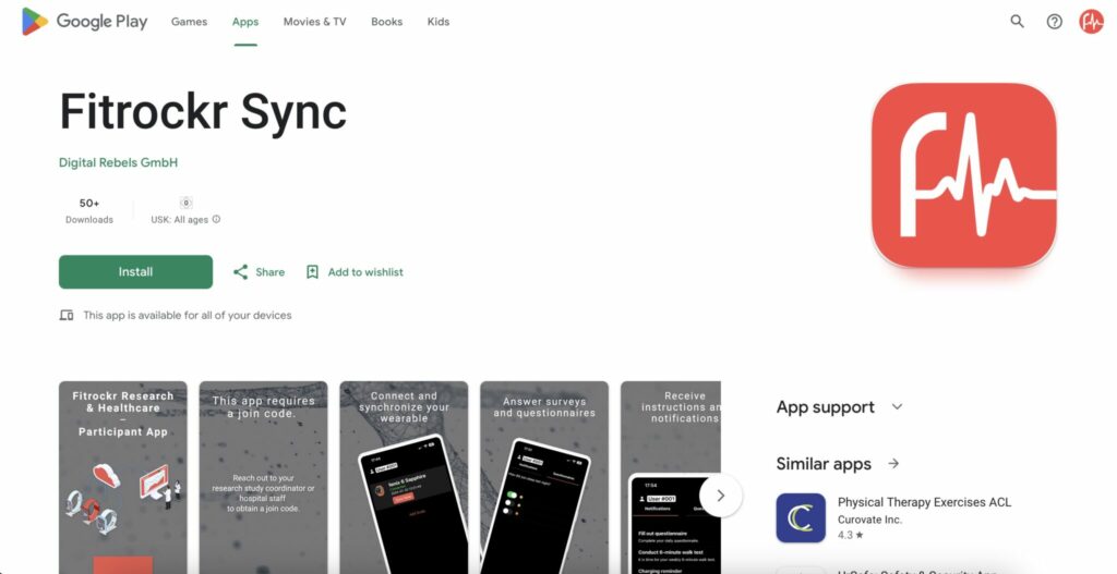 New Android App FITROCKR SYNC